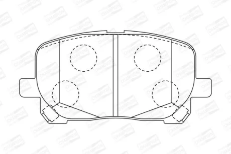 TOYOTA гальмівні колодки передн. Avensis Verso 01- CHAMPION 572546CH