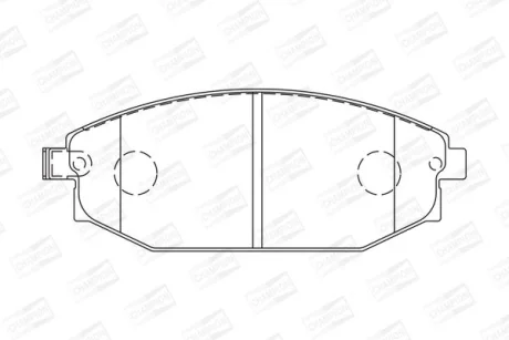 HYUNDAI гальмівні колодки передні Galloper 98- CHAMPION 572534CH