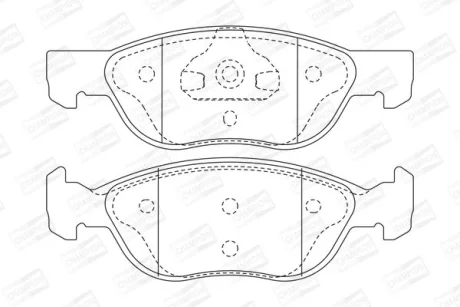 FIAT гальмівні колодки передн. Punto 99- CHAMPION 571973CH