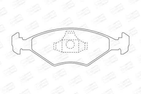 FIAT гальмівні колодки дискові Fiorino 93-2001 CHAMPION 571917CH