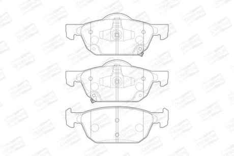 HONDA колодки гальм передн Accord 08- CHAMPION 573670CH