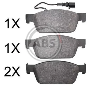 Комплект гальмівних колодок A.B.S. 37767