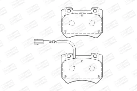 ALFA ROMEO гальмівні колодки передн. 159 05- CHAMPION 573309CH