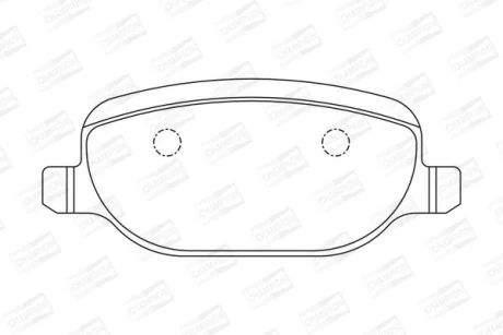 ALFA ROMEO гальмівні колодки задні 159, SPIDER 06- CHAMPION 573252CH