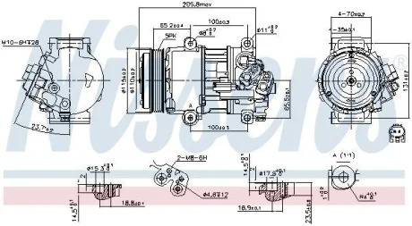 Компресор MERCEDES A-CLASS W 169 (04-) A 160 NISSENS 89479