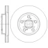 Диск гальмівний (кратно 2) передній (вентильований) Toyota Prius ZVW3 (09-) (D=254.7mm) HI-Q Hi-Q (SANGSIN) SD4629 (фото 1)