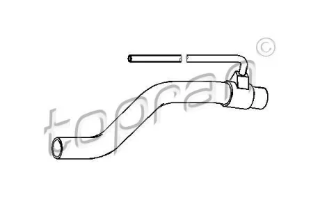 Патрубок системи охолодження TOPRAN / HANS PRIES 111 978
