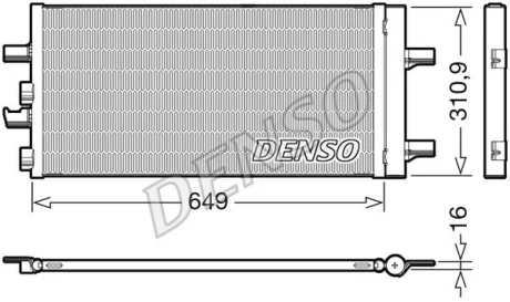 Конденсер кондиціонера DENSO DCN05104