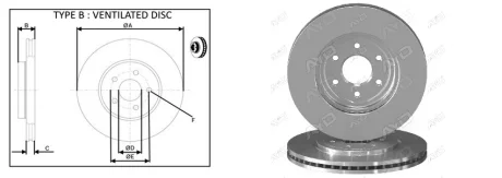 Диск гальмiвний APLUS 61494AP