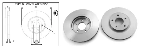 Диск гальмiвний APLUS 61533AP