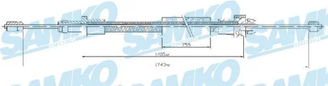 Трос зчеплення SAMKO C0093B