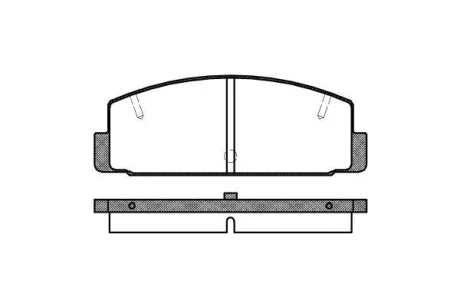 Колодки гальмівні WOKING P0793.10
