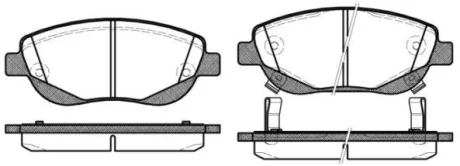 Колодки гальмівні WOKING P15483.02