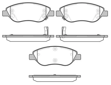 Колодки гальмівні WOKING P9603.12