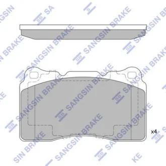 Колодки тормозные передние Renault Megane III (09-), Volvo S60 (04-) Hi-Q (SANGSIN) SP4145A