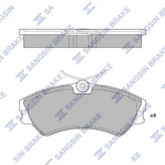 Колодки тормозные передние VW Transporter (-03) Hi-Q (SANGSIN) SP4053