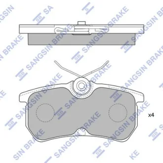 Колодки тормозные задние Ford Fiesta (05-), Focus (-04) Hi-Q (SANGSIN) SP1865