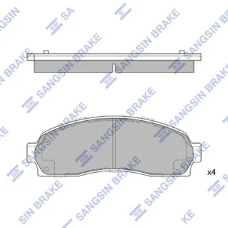 Колодки тормозные передние Ford Explorer (-06), Pontiac Torrent (06-) Hi-Q (SANGSIN) SP1369