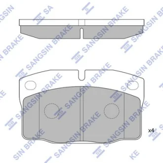 Колодки тормозные передние Opel Vectra C (05-), Volvo S40, V40 Hi-Q (SANGSIN) SP1258