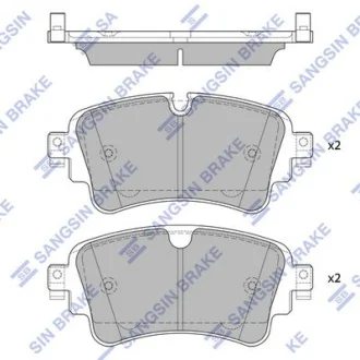 Колодки тормозные задние Audi A4 (15-) Hi-Q (SANGSIN) SP4112