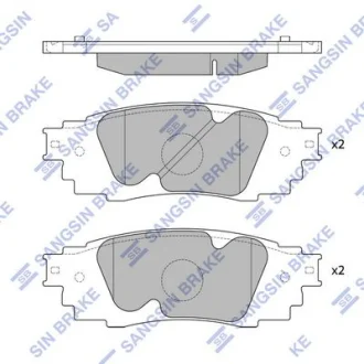Колодки тормозные задние Lexus RX350 (16-) Hi-Q (SANGSIN) SP4091