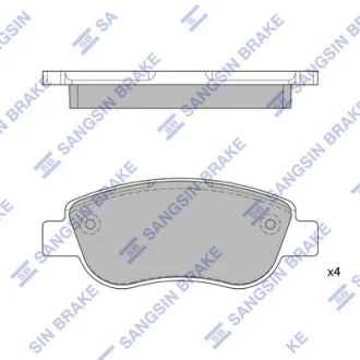 Колодки тормозные передние Renault Megane II (05-), Scenic II (05-) Hi-Q (SANGSIN) SP1808