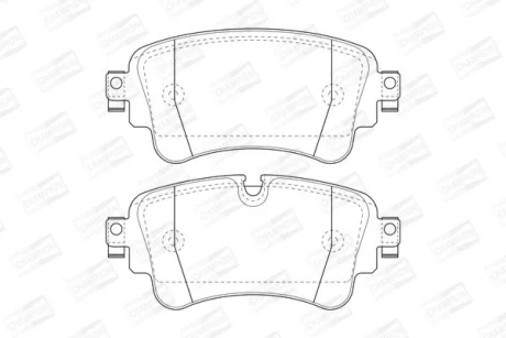 AUDI колодки гальм. задні Q7 15- CHAMPION 573629CH