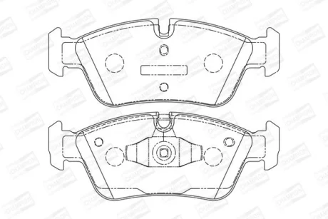 BMW гальмівні колодки перед. BMW 3-serie (E90), 1-serie (E87) CHAMPION 573138CH