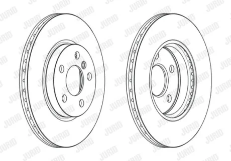 BMW диск гальм. передн. 2 Jurid 563191JC