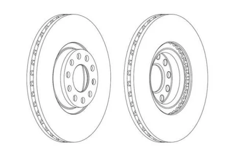 AUDI гальмівний диск передн.A4,A6 2.7/4.2 98- Jurid 562890JC-1