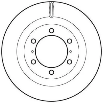 TOYOTA диск гальм.передн.LandCruiser Prado 10- Jurid 562828JC
