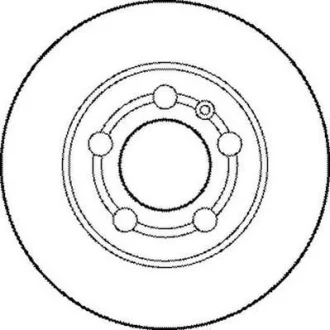 VW диск гальмівний задній Golf V 4motion,Skoda Octavia 2.0 1.8 4x4 00- Jurid 562177JC