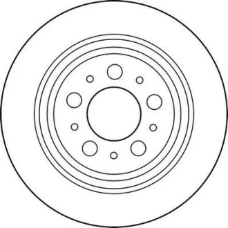 VOLVO диск гальмівний задн.S60/S80 V70/XC70 Jurid 562174JC