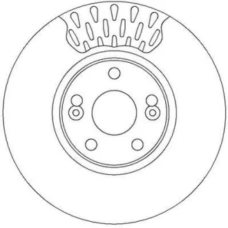 RENAULT диск гальмівний передн. Espace III 98-02 Jurid 562150JC