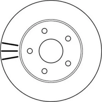 JEEP диск гальмівний передн.Grand Cherokee 01- Jurid 562147JC