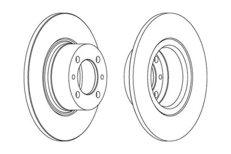 Диск гальмівний передній ВАЗ 2101-07 Jurid 561074J
