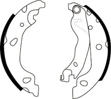 FIAT Щоки гальмівні PUNTO 1.2-1.9JTD 99- +ABS Jurid 362406J