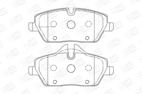BMW гальмівні колодки передн.1 E87 04-,Moni Cooper,One,Clubman CHAMPION 573137CH