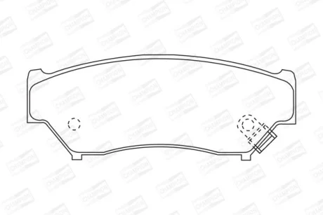 SUZUKI гальмівні колодки перед. Grand Vitara,Jimny 88-03 CHAMPION 572247CH