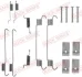 Комплект пружинок колодок ручного гальма QUICK BRAKE 105-0005 (фото 1)
