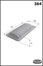 Drive+ - Фільтр повітря (аналог WA6665) Drive+ DP1110.10.0086