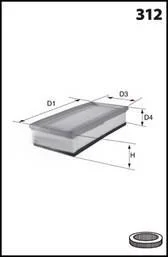 Drive+ - Фільтр повітря (аналог WA9580) Drive+ DP1110.10.0166