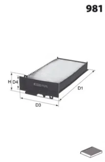 Drive+ - Фільтр салону (аналог WP6990) Drive+ DP1110.12.0050