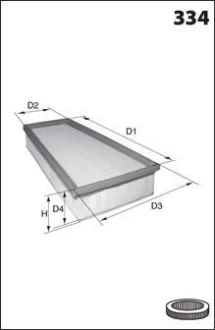 Drive+ - Фільтр повітря (аналог WA9655) Drive+ DP1110.10.0167