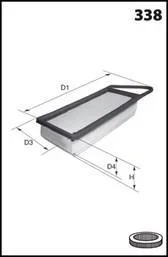 Drive+ - Фільтр повітря (аналог WA9663) Drive+ DP1110.10.0172