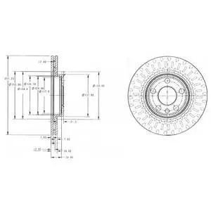 - Гальмівний диск (кратно 2) Drive+ DP1010.11.0729 (фото 1)