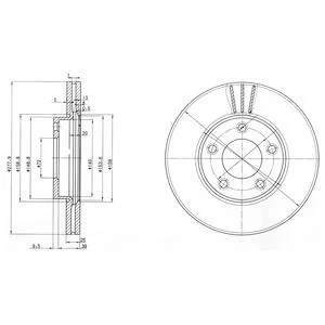 Drive+ - Гальмівний диск (кратно 2) Drive+ DP1010.11.0823