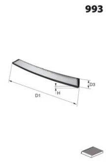 Drive+ Фільтр салону (аналог WP9002) Drive+ DP1110.12.0023