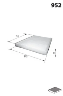 Drive+ Фільтр салону (аналог WP6918) Drive+ DP1110.12.0013