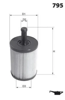 Drive+ - Фільтр оливи (аналог WL7295) Drive+ DP1110.11.0085